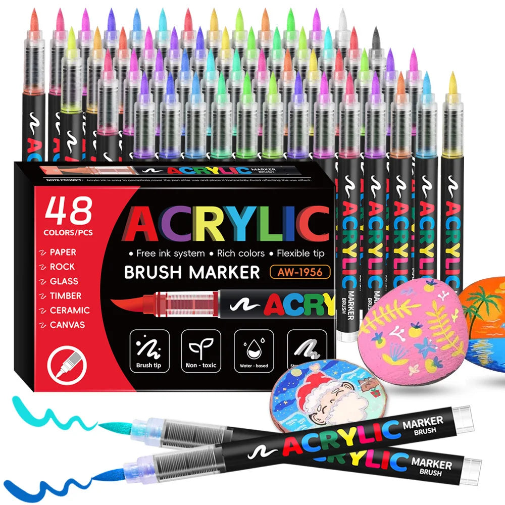 12/24/36/48Colors/set Acrylic Marker Pen