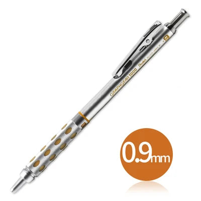 Pentel Drawing Mechanical pencils GraphGear 1000  Low Center of Gravity Telescopic Protective Tube