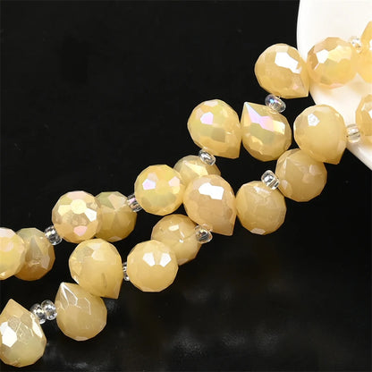 Austria AB Color Crystal Strawberry Beads 10*8mm Shiny Faceted Glass Beads