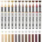 Acrylic Paint Markers ,12 pcs Brush Tip Paint Pens Set with 9 Professional Color