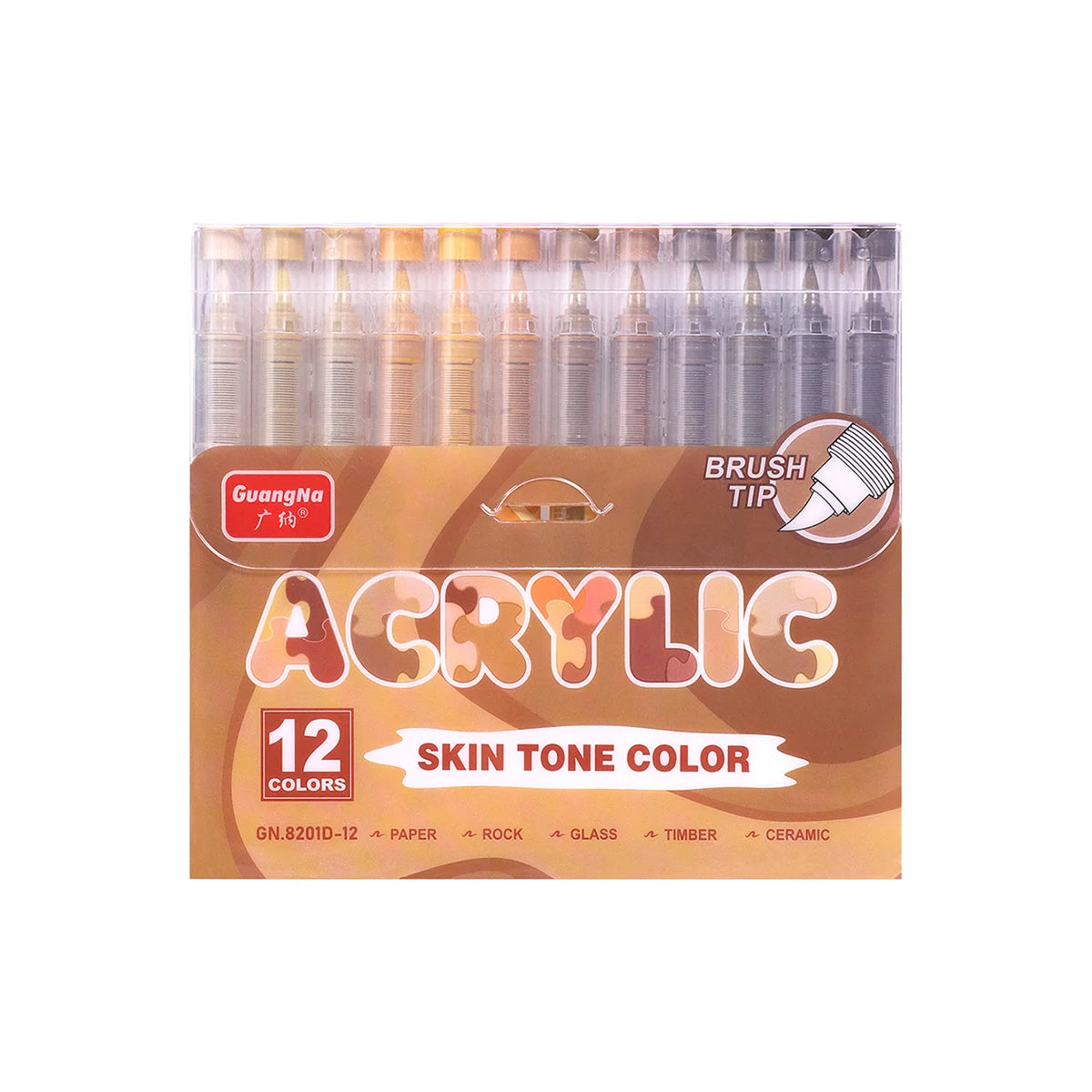 24 Colors Skin Tone Acrylic Paint Pens