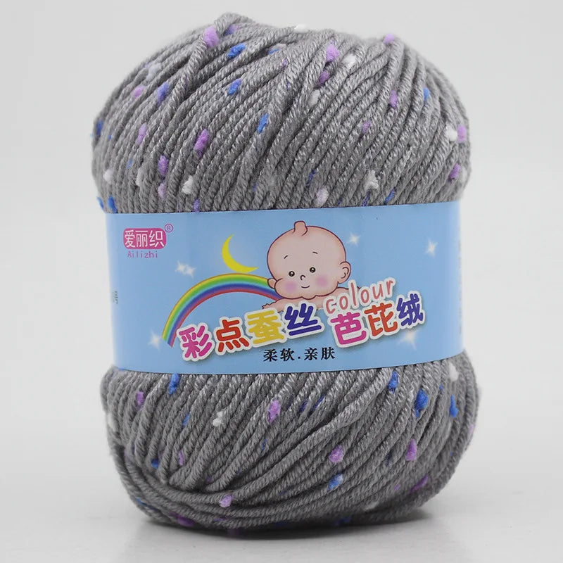 High Quality Wool Thread Eco-dyed Needlework Baby Cotton Cashmere Yarn