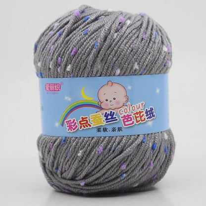 High Quality Wool Thread Eco-dyed Needlework Baby Cotton Cashmere Yarn