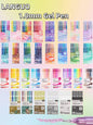 LANGUO 207/4 Colors Glitter Acrylic 0.5/1.0mm Gel Pen