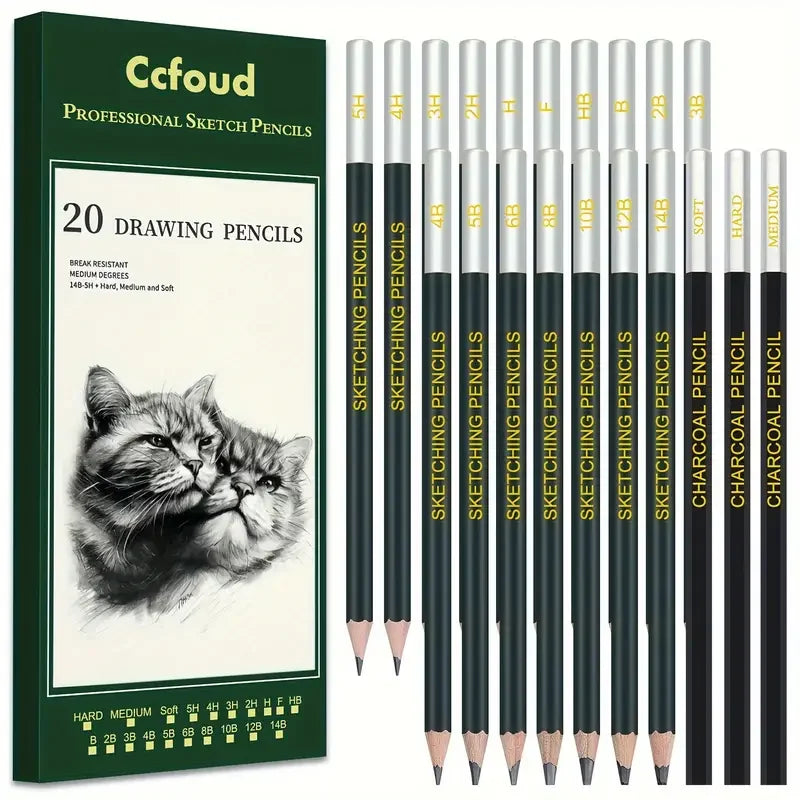 20/54/58/70/144 Drawing And Sketching Kit | Portable Travel Case