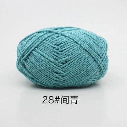 40-50g/Set 4ply Milk Cotton(80%) Knitting Yarn