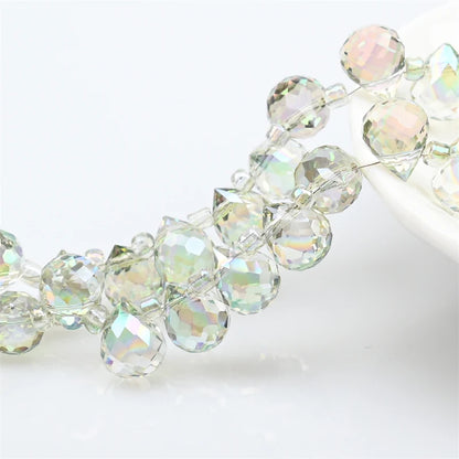 Austria AB Color Crystal Strawberry Beads 10*8mm Shiny Faceted Glass Beads