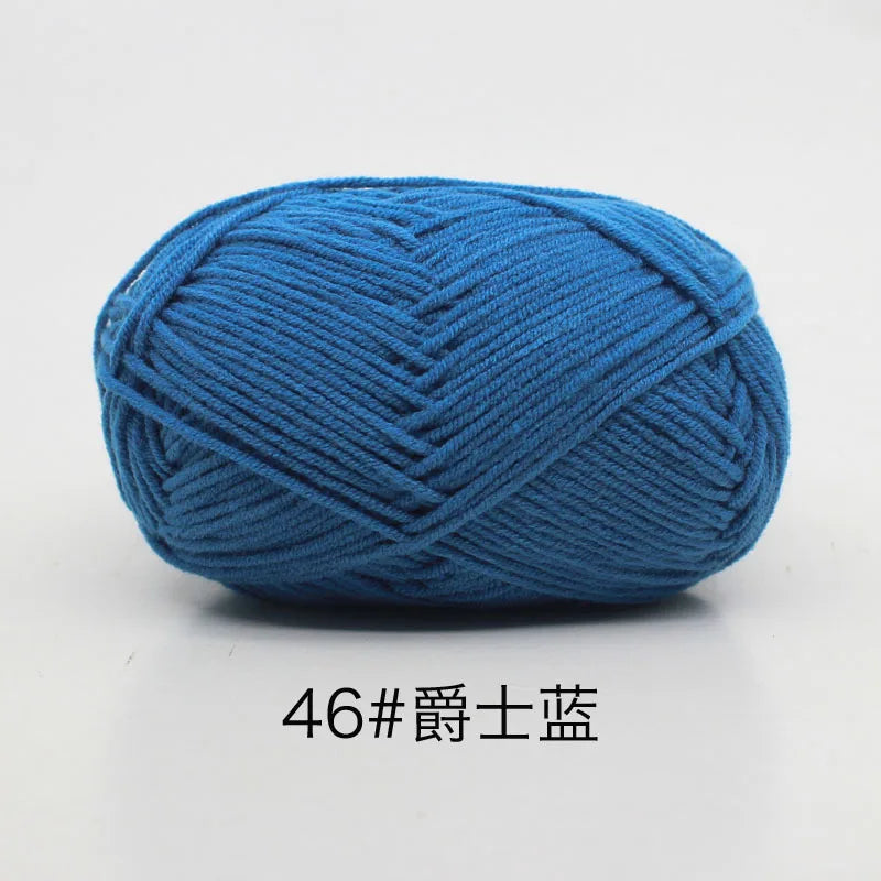 40-50g/Set 4ply Milk Cotton(80%) Knitting Yarn