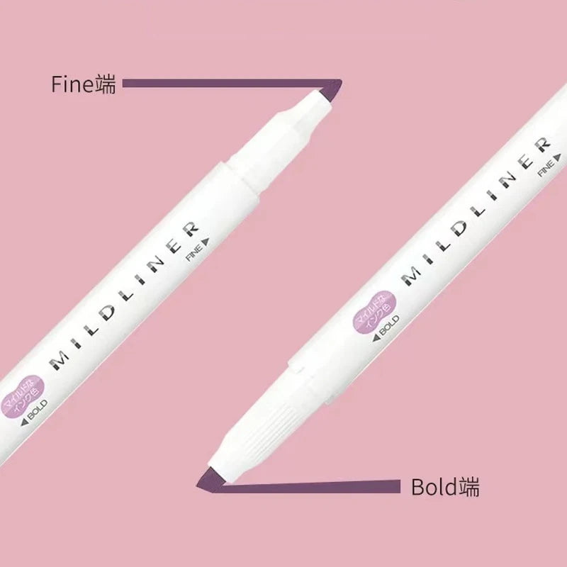 New Zebra Mildliner Highlighter Pastel Full Set 5 Colors Set Marker Pen