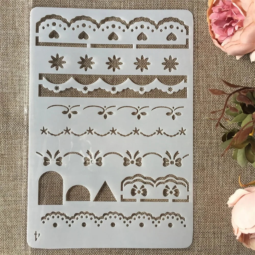 Heart Line Music Bear DIY Craft Layering Stencils