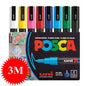 New Uni Posca Marker Pen Set PC-1M/3M/5M/8K/17K