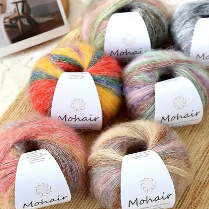 Gradient Mohair Soft Cotton Yarn