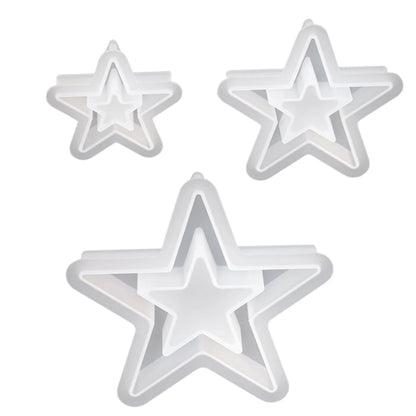 1/3Pcs Christmas Stars Silicone Mould