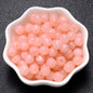 6-18mm Gradient Acrylic Beads Round Cat's Eye  Loose Spacer Beads
