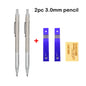 Mechanical Pencil Set 0.3 0.5 0.7 0.9 1.3 2.0mm Full Metal Art Drawing Painting Automatic Pencil