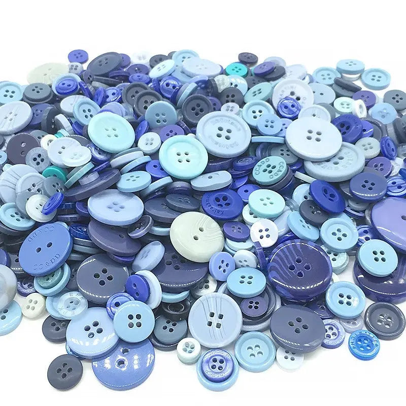 50Gram  Mix size wooden buttons