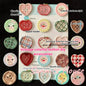 25Pcs Mixed Color Handmade Resin Round 2/4-hole Button