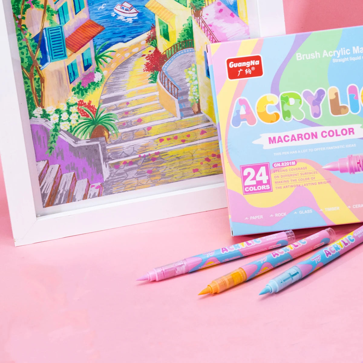 24 Colors Skin Tone Acrylic Paint Pens