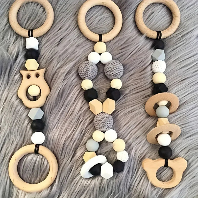 10pcs DIY Wood Hoops Craft Decoration