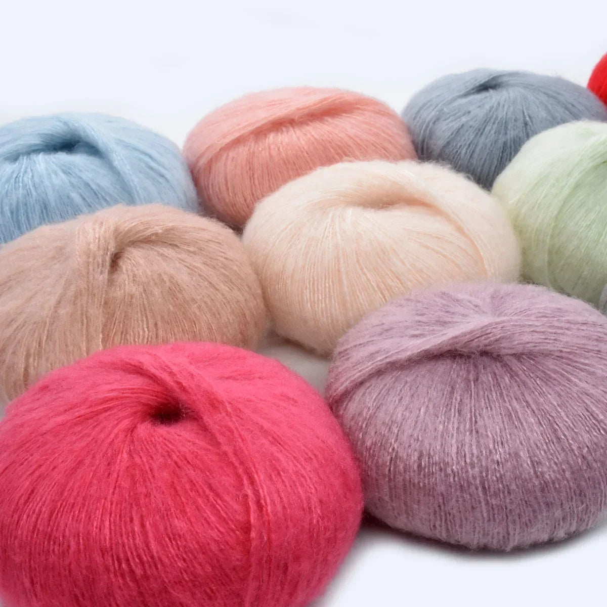 1pcs 50g Mohair Silk Wool Yarn 15% Wool 15% Mohair 40% Acrylic 30%