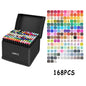 24/48/80/120/168/262 Colors Professional Drawing Markers Dual Tip Permanent
