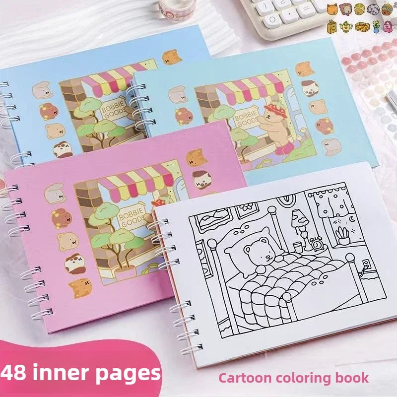 Hand-Drawn Sketch Coloring Book for Adults & Teens