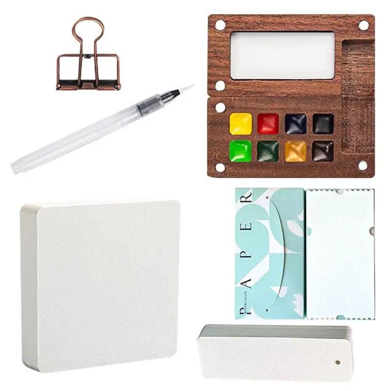 Travel Paint Palette Kit Portable Paint Palette With Clip