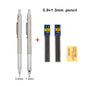 Mechanical Pencil Set 0.3 0.5 0.7 0.9 1.3 2.0mm Full Metal Art Drawing Painting Automatic Pencil