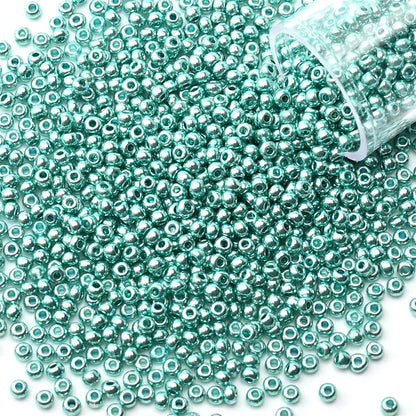 12Grams/Tube 2mm Metallic Seed Beads Japanese Round Glass Seedbeads 1200pcs