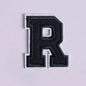 Navy Blue Letter Iron On Patch Applique