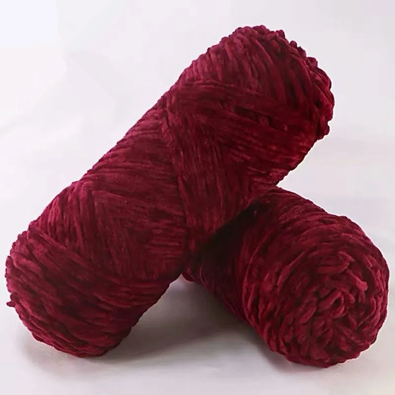 DIY 100% Polyester  Velvet Yarn