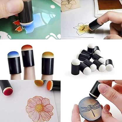 10PCS Finger Painting Sponge Daubers