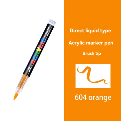 16 Colors Straight liquid Acrylic Paint Pen