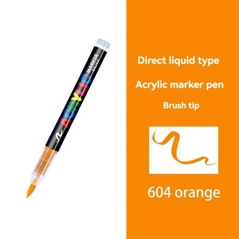 16 Colors Straight liquid Acrylic Paint Pen