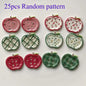 25Pcs Mixed Color Handmade Resin Round 2/4-hole Button