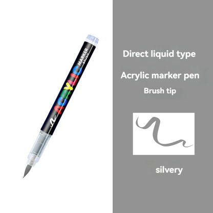 16 Colors Straight liquid Acrylic Paint Pen