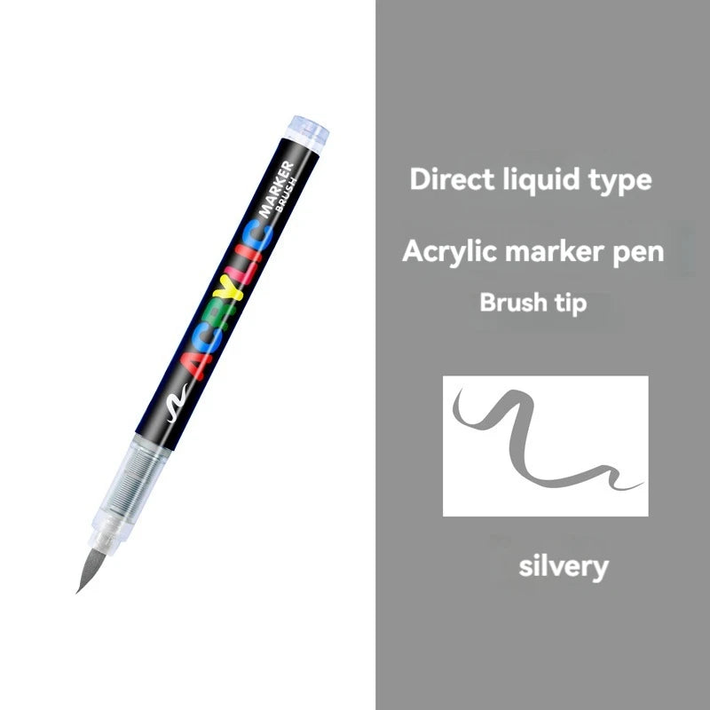 16 Colors Straight liquid Acrylic Paint Pen