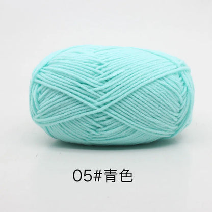 40-50g/Set 4ply Milk Cotton(80%) Knitting Yarn