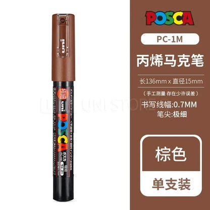Uni Posca Full Marker PC-1M 3M 5M Multi-Colours Acrylic