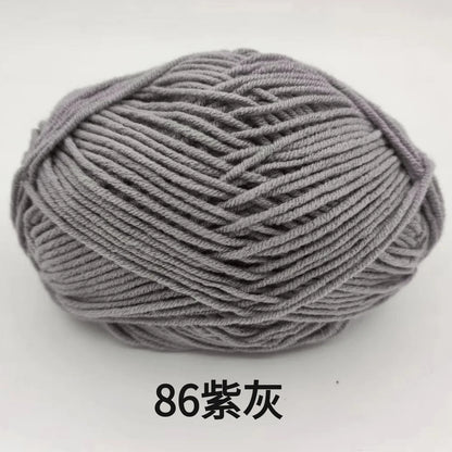 40-50g/Set 4ply Milk Cotton(80%) Knitting Yarn