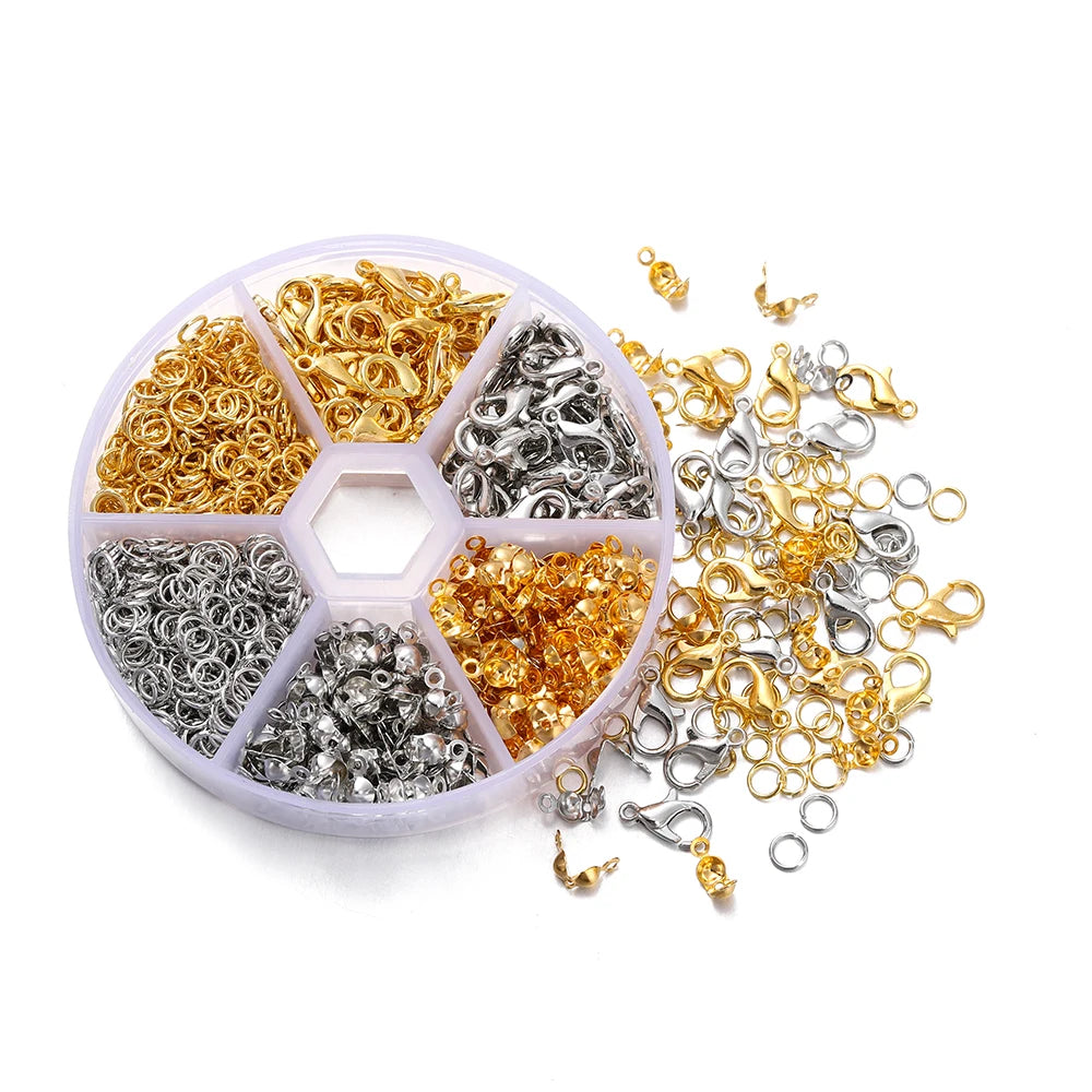 210-400pcs/Box Jewelry Making Kits Lobster Clasp