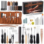 KRABALL Professional Leather Craft Tool Kit Hand Sewing Repair Kit