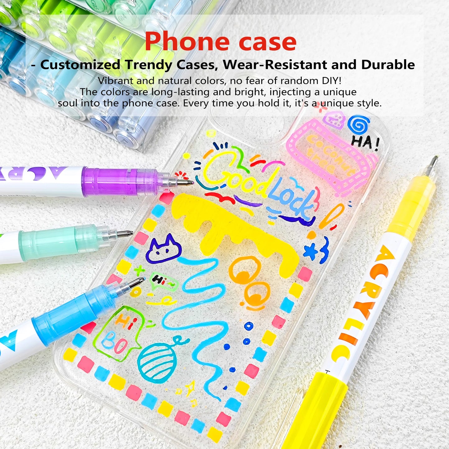 GuangNa 586 Straight Liquid High-gloss Acrylic Marker Pen 72/168