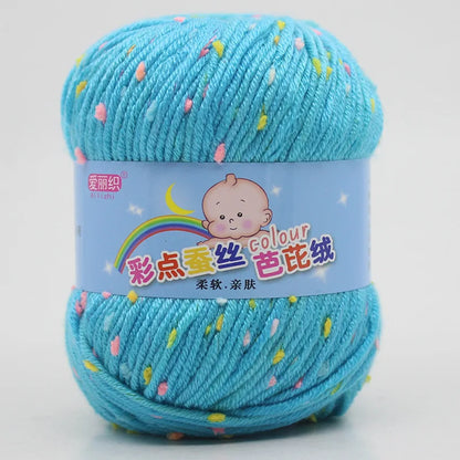 High Quality Wool Thread Eco-dyed Needlework Baby Cotton Cashmere Yarn
