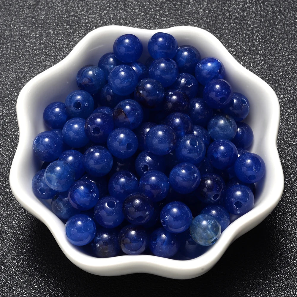 6-18mm Gradient Acrylic Beads Round Cat's Eye  Loose Spacer Beads