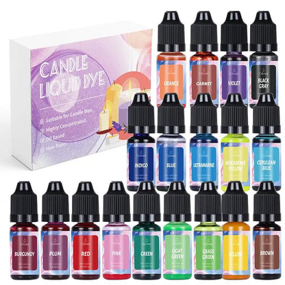 Candle Dyes Kit Liquid Colorant Pigment Set