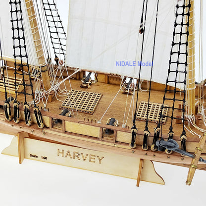 Scale 1/96 Model Building Kits Wooden Sailboat