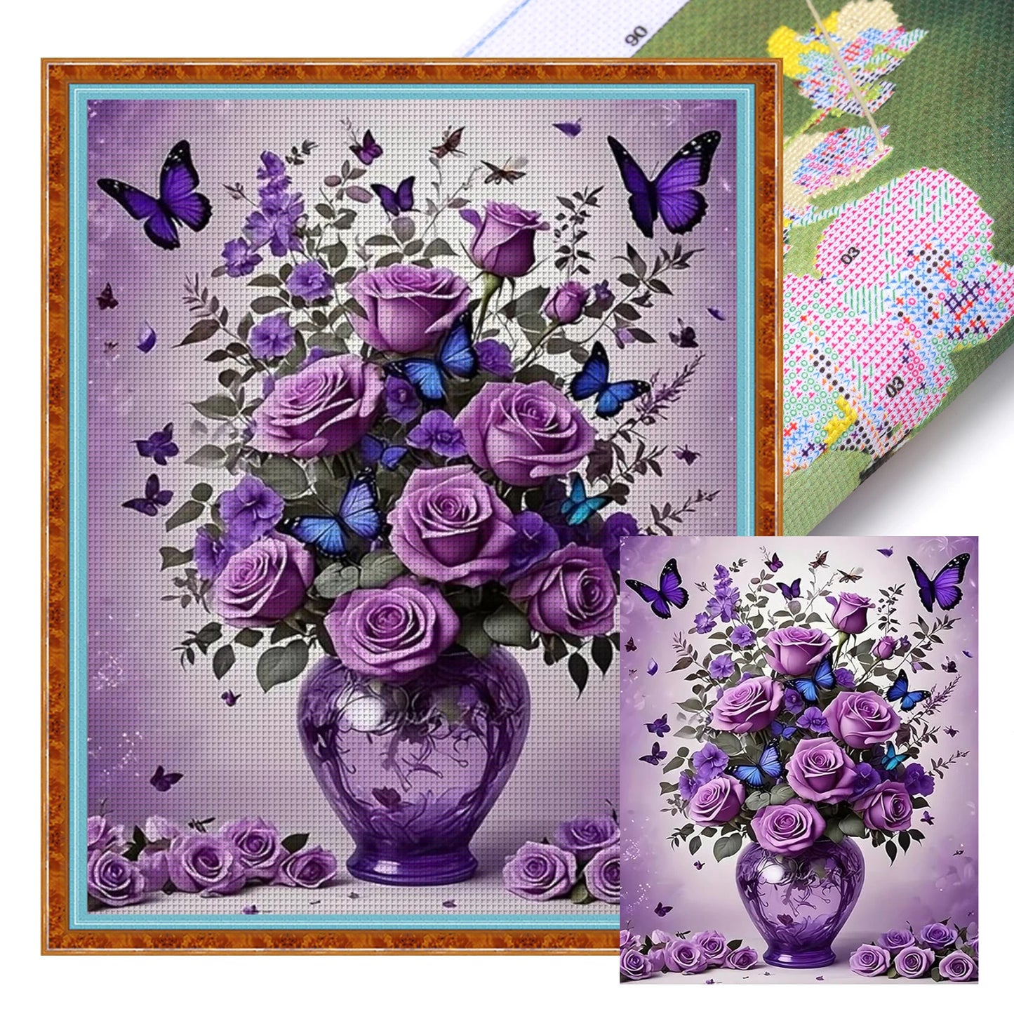 Still Life Full 11CT DIY Stamped Needlework Embroidery Kit 15.75x19.69inch