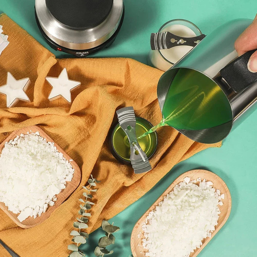 DIY Handmade Candle Craft Tools Kit with Wax Melting Hot Plate