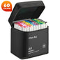 Professional Art Marker Set Artist Drawing Alcohol Markers Dual Tip(Brush Tip+Broad Tip)